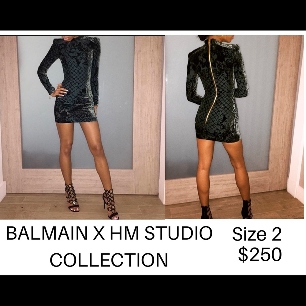 Balmain x HM Studio Collection Emerald Velvet